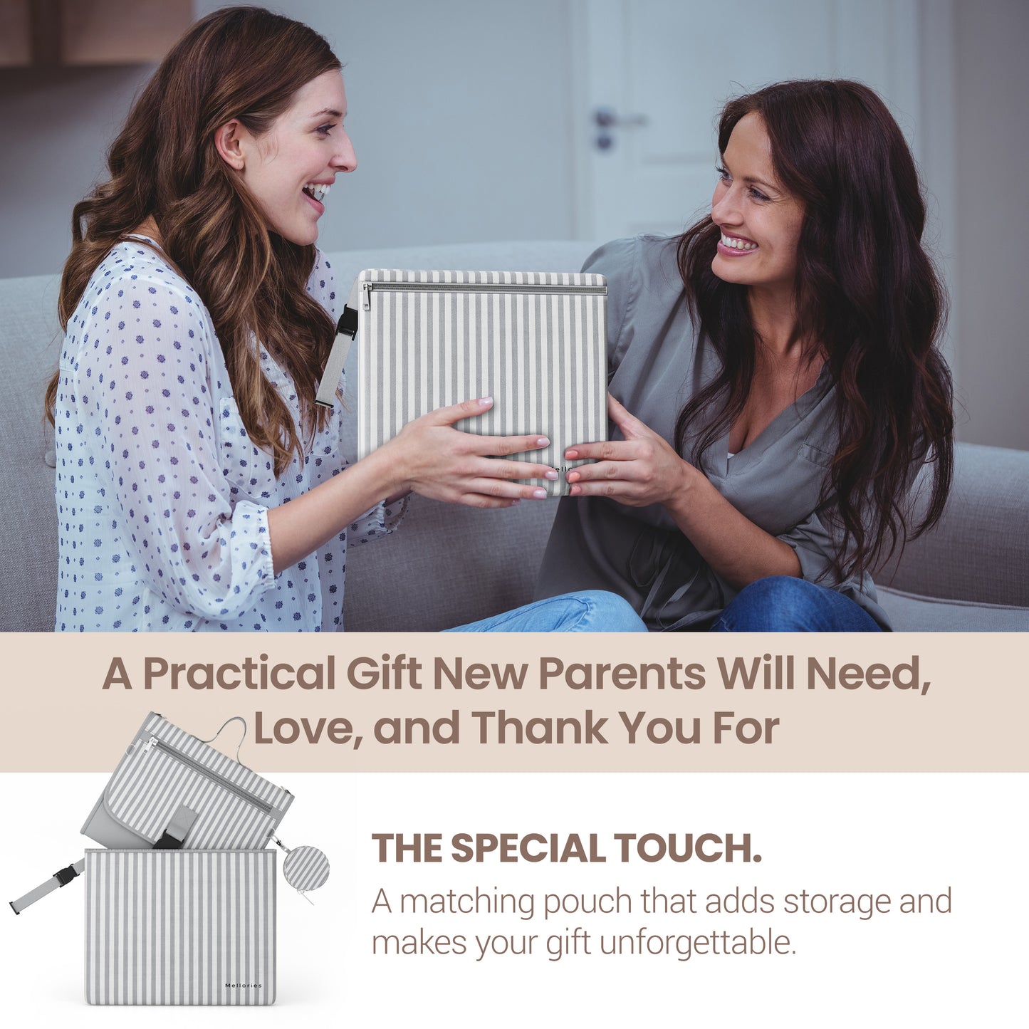 Portable Diaper Changing Pad - Gray