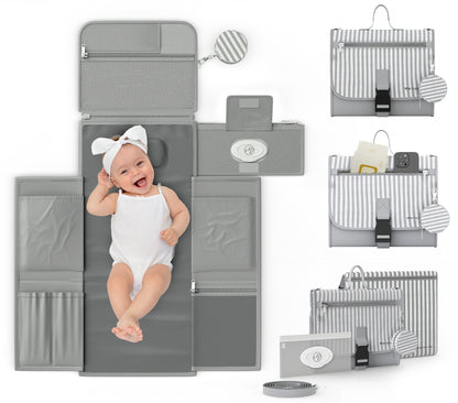 Portable Diaper Changing Pad - Gray